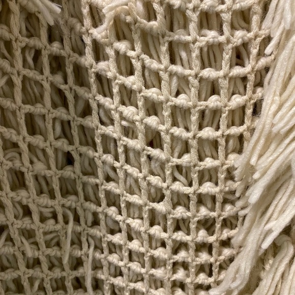 Elan size large string vest crochet boho hippy unique club stretch warm layer - Picture 9 of 14